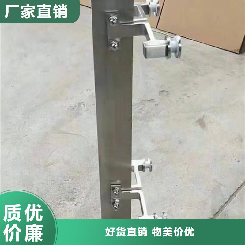 防撞锌钢灯箱护栏氟碳漆生产