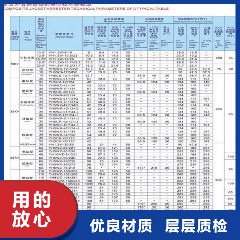 金属氧化物避雷器Y10W1-102/266GW