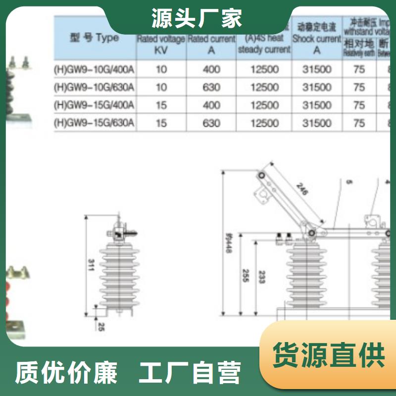 户外高压交流隔离开关：HGW9-40.5/1250A厂家供应.