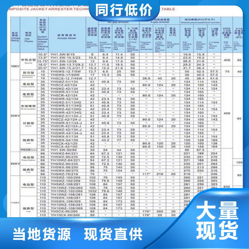 避雷器HY10WX-126/328TD【羿振电气】