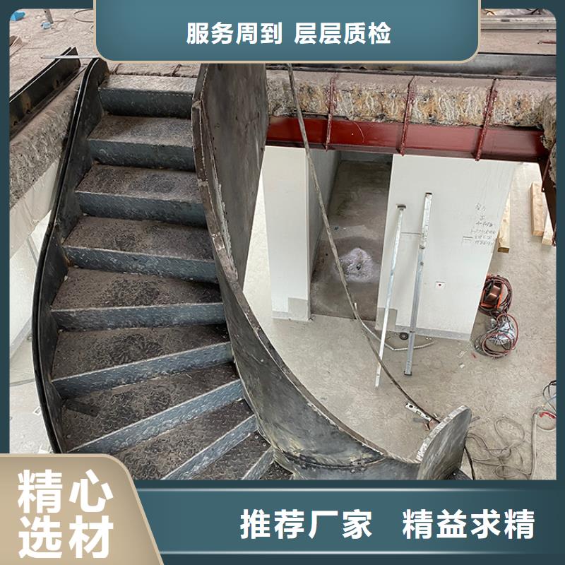 弧型钢结构旋转楼梯免费出图