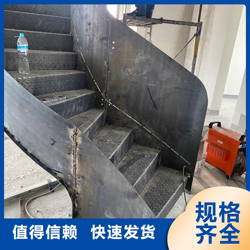 (宇通)锡林郭勒盟正蓝旗弧形旋转螺旋钢结构楼梯专业安装