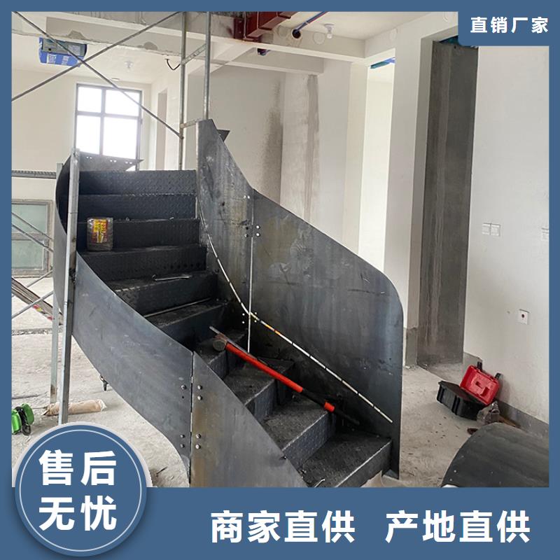 (宇通)锡林郭勒盟正蓝旗弧形旋转螺旋钢结构楼梯专业安装