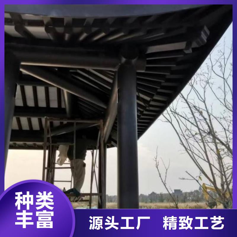 铝制古建构件来厂考察