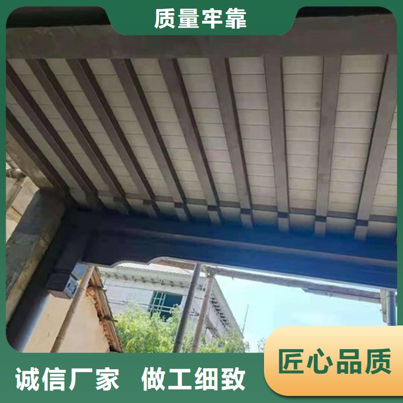 铝代木仿古建筑来厂考察