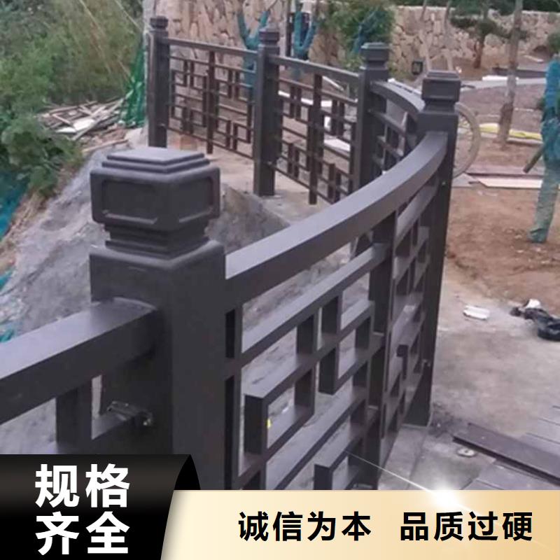 古建亭廊长廊座椅铝代木实体厂家